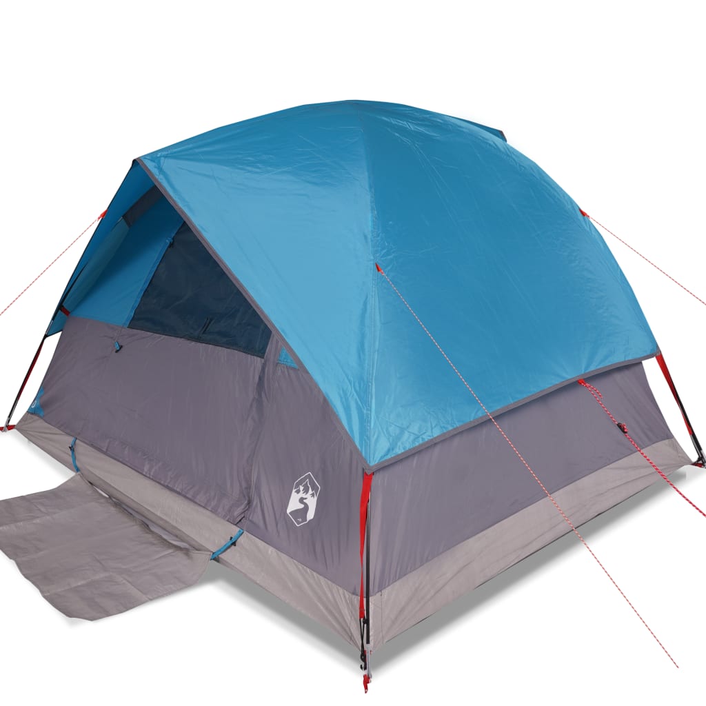 vidaXL Family Tent Dome 6-Person Blue Waterproof