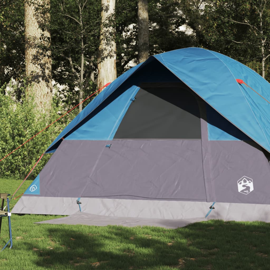 vidaXL Family Tent Dome 6-Person Blue Waterproof