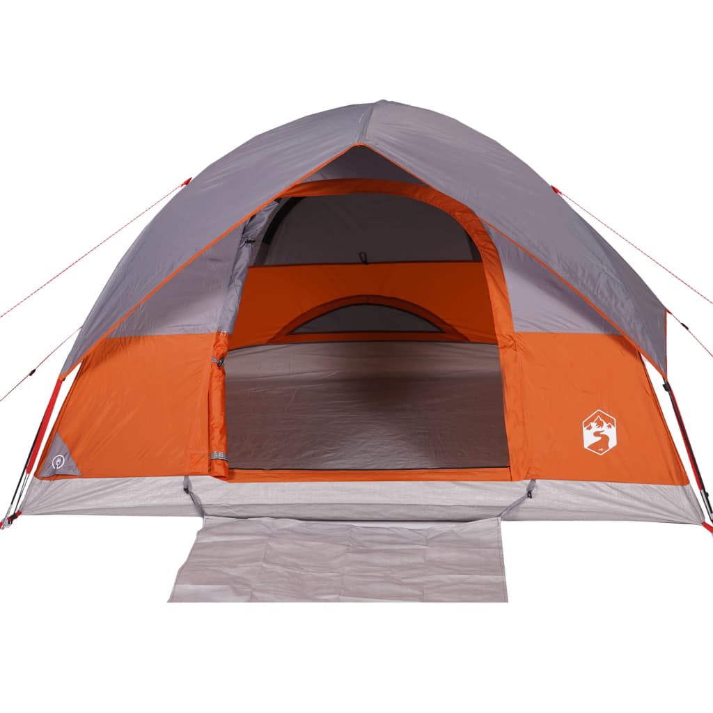 vidaXL Family Tent Dome 6-Person Orange Waterproof