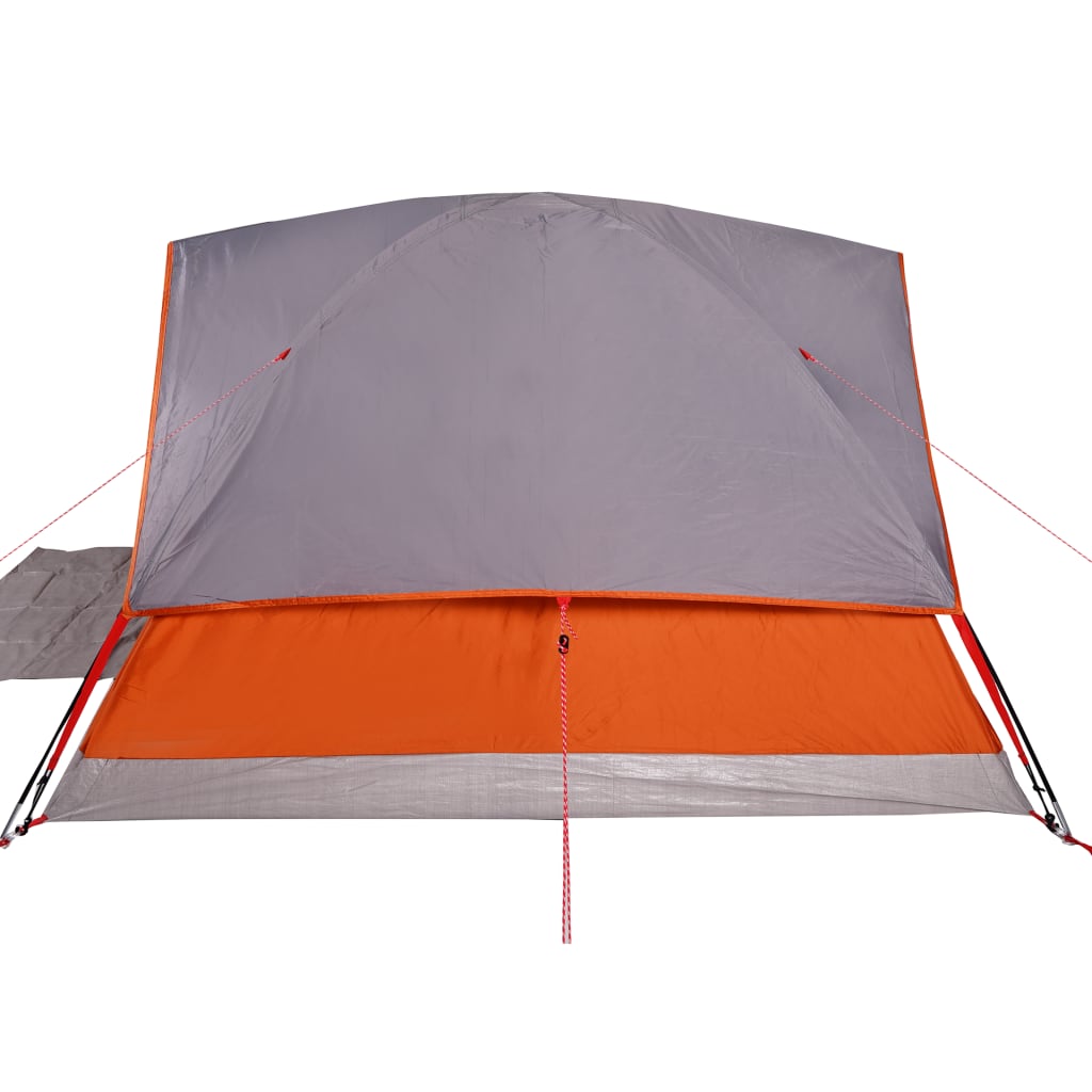 vidaXL Family Tent Dome 6-Person Orange Waterproof