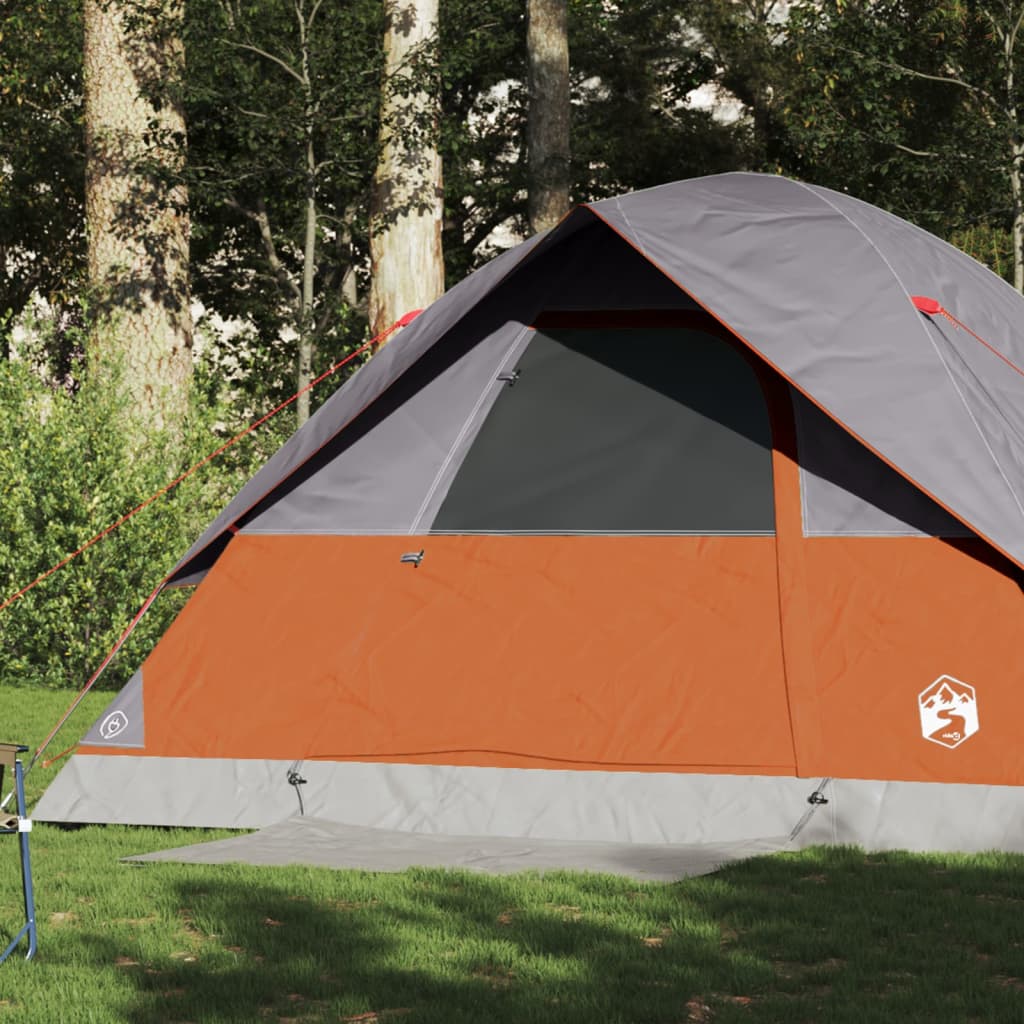 vidaXL Family Tent Dome 6-Person Orange Waterproof