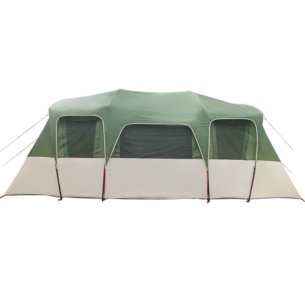 vidaXL Family Tent Tunnel 16-Person Green Waterproof