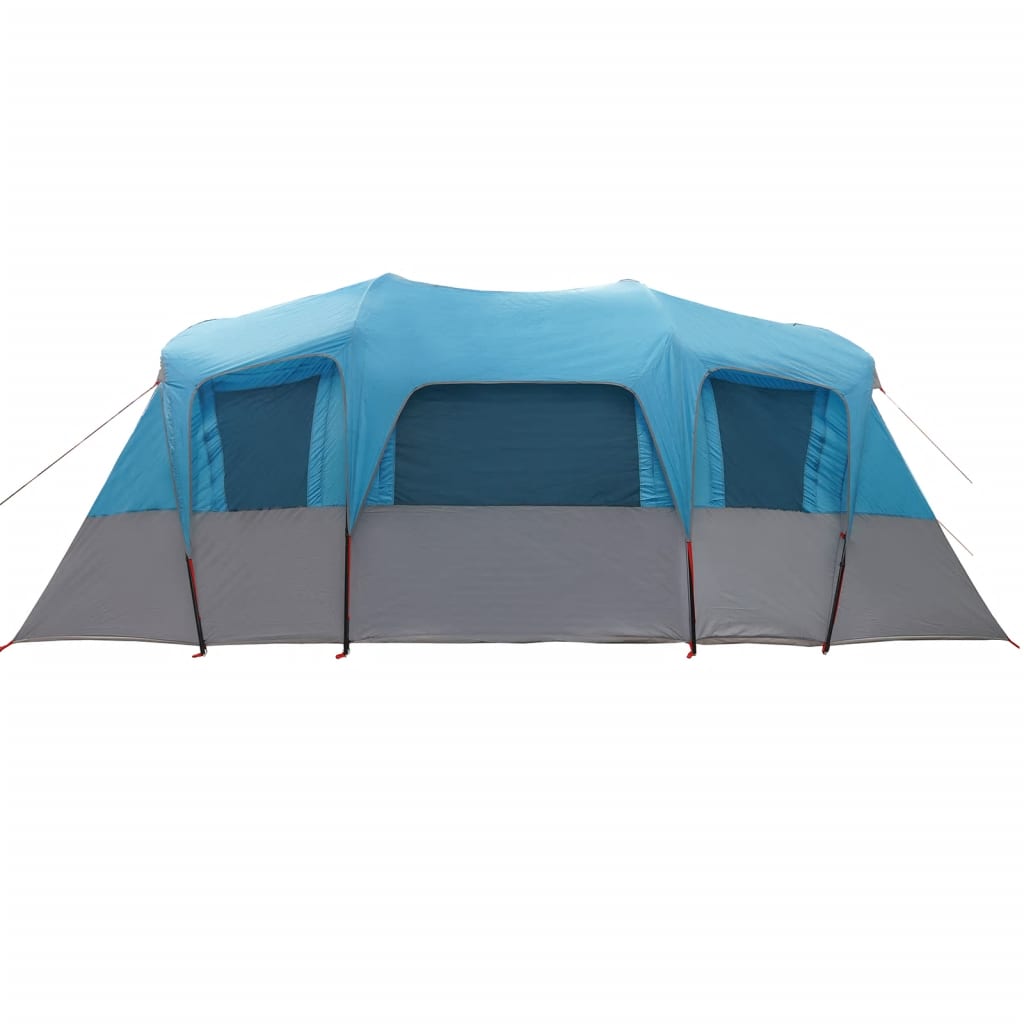 vidaXL Family Tent Tunnel 16-Person Blue Waterproof