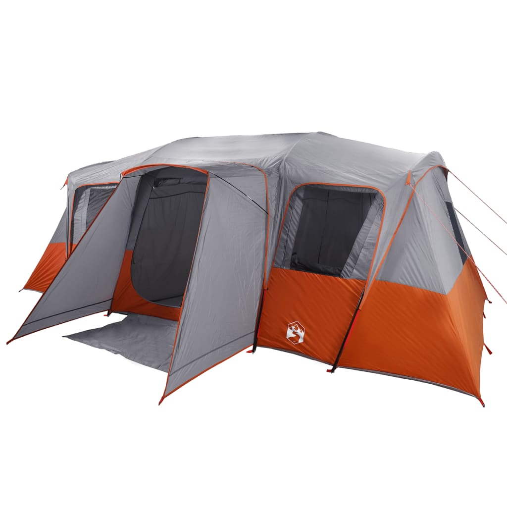 vidaXL Family Tent Tunnel 16-Person Grey Waterproof