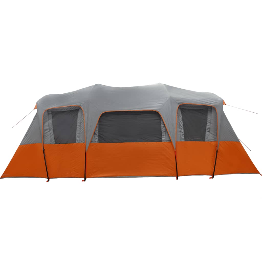 vidaXL Family Tent Tunnel 16-Person Grey Waterproof