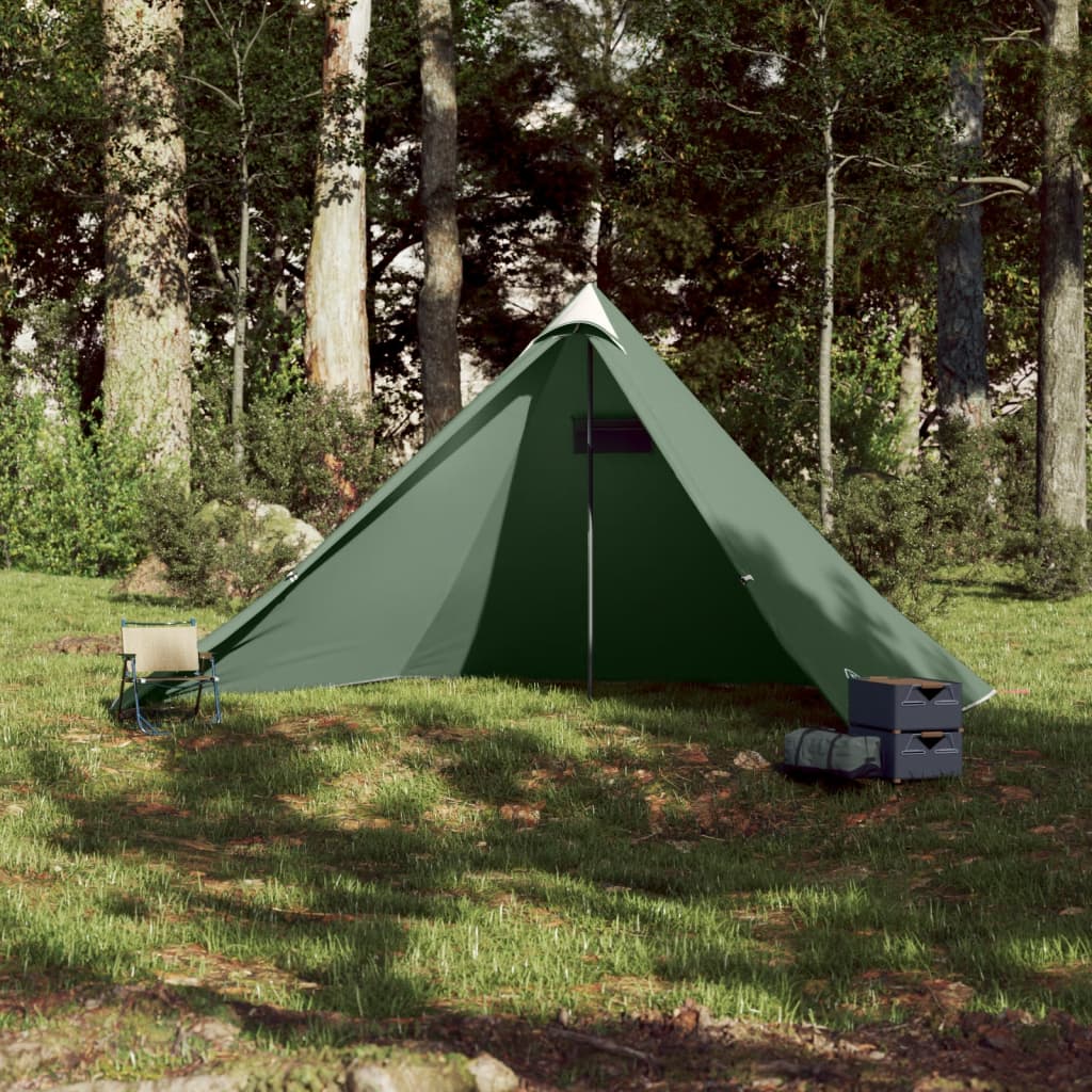 vidaXL Family Tent Tipi 7-Person Green Waterproof