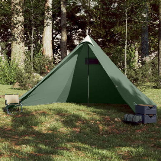 vidaXL Family Tent Tipi 7-Person Green Waterproof