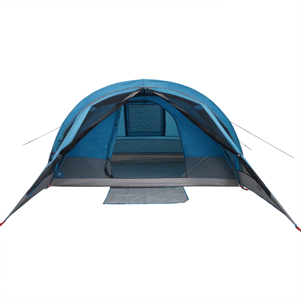 vidaXL Camping Tent Cabin 4-Person Blue Waterproof