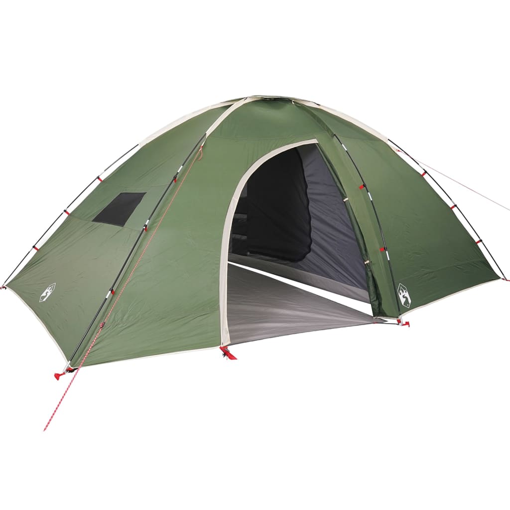 vidaXL Camping Tent 8-Person Green Waterproof