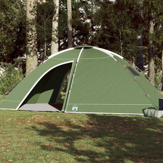 vidaXL Camping Tent 8-Person Green Waterproof