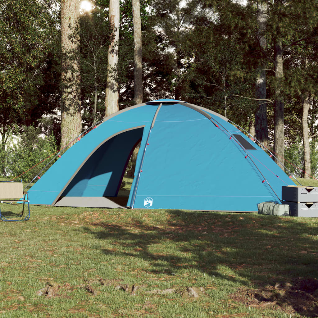 vidaXL Camping Tent 8-Person Blue Waterproof