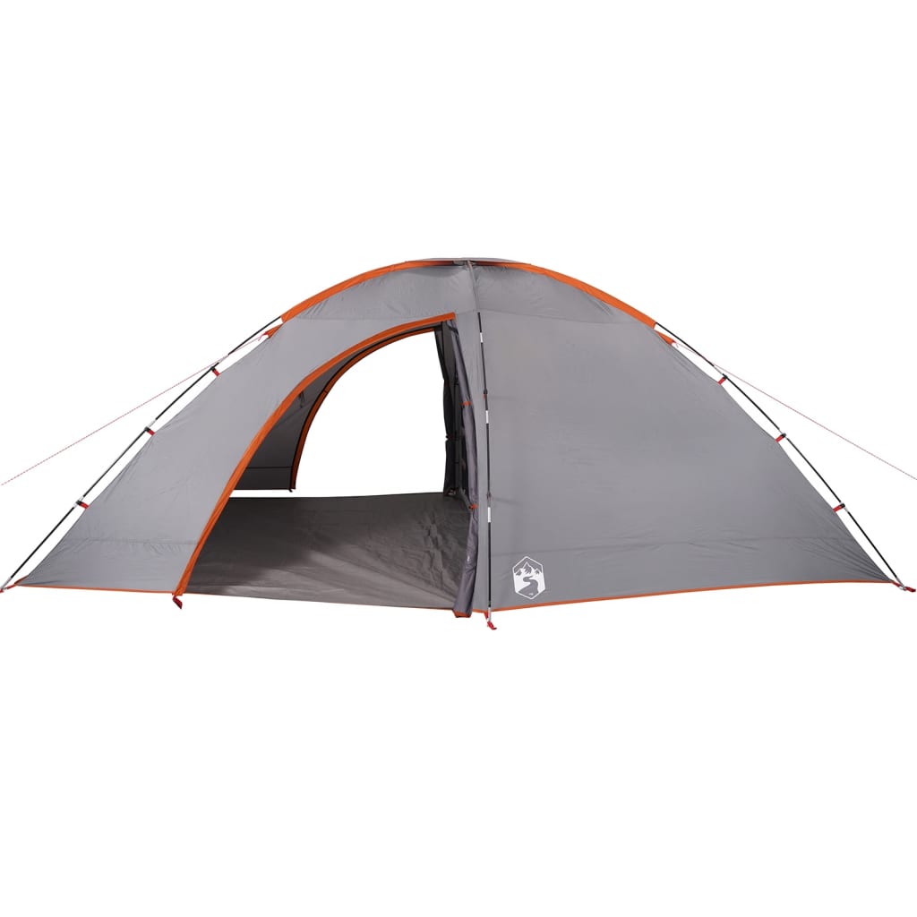 vidaXL Camping Tent 8-Person Orange Waterproof