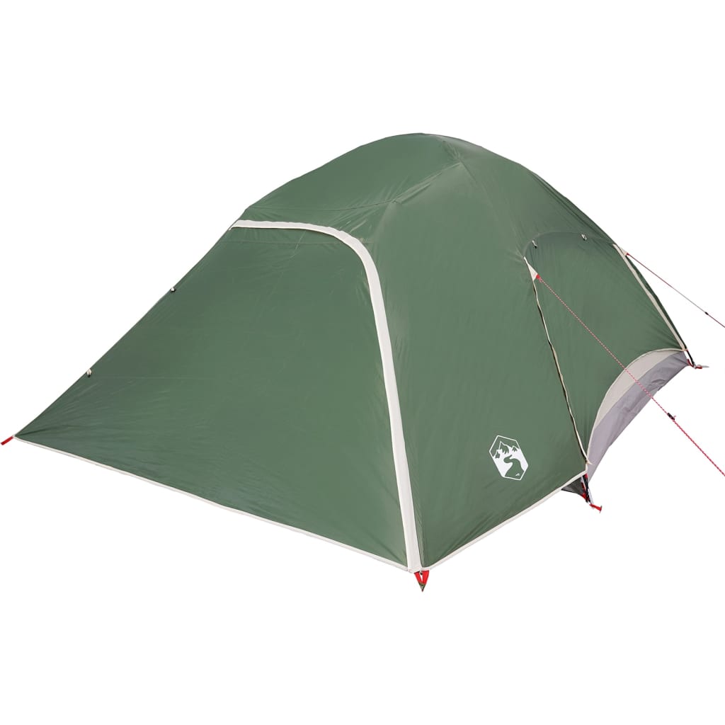 vidaXL Camping Tent Dome 4-Person Green Waterproof