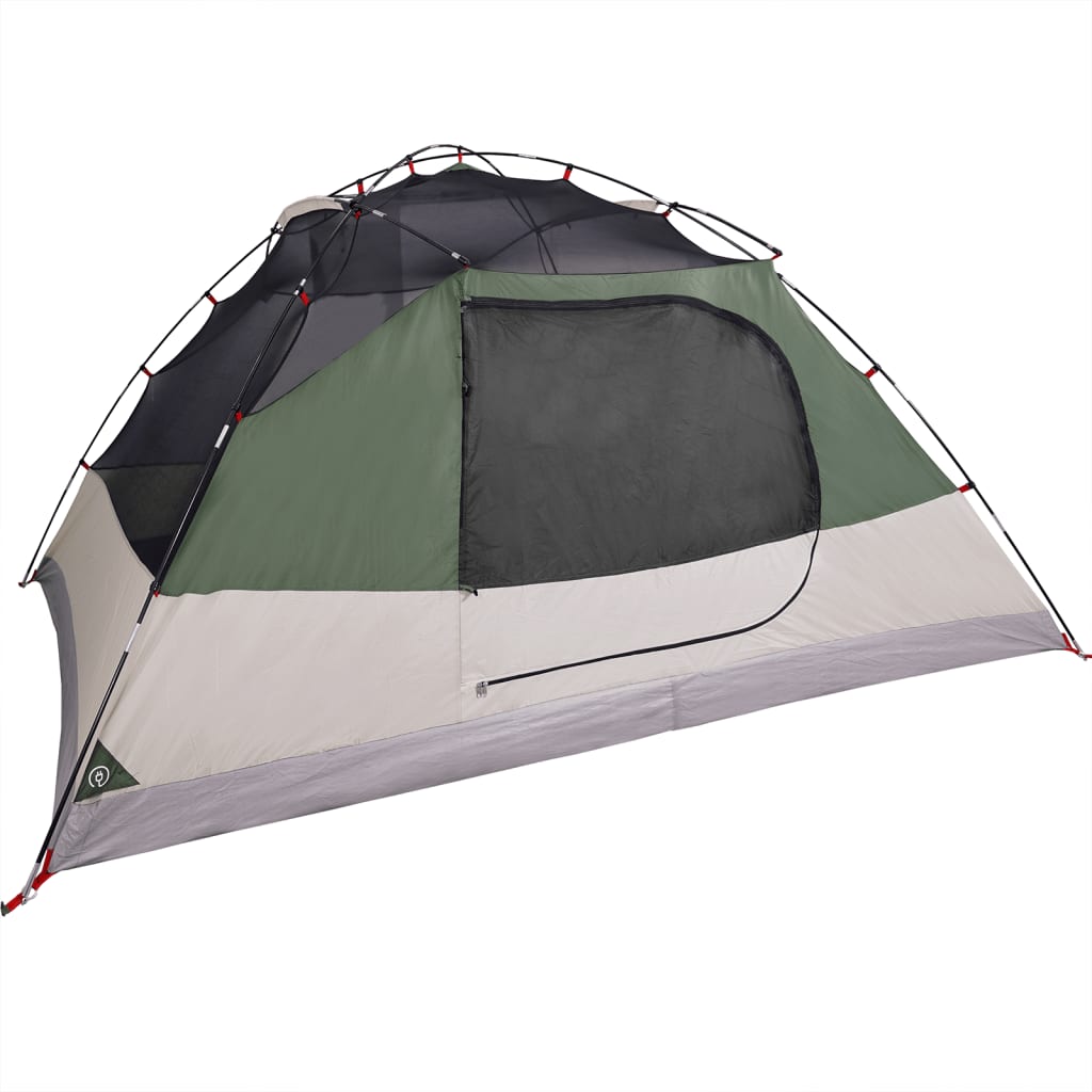 vidaXL Camping Tent Dome 4-Person Green Waterproof