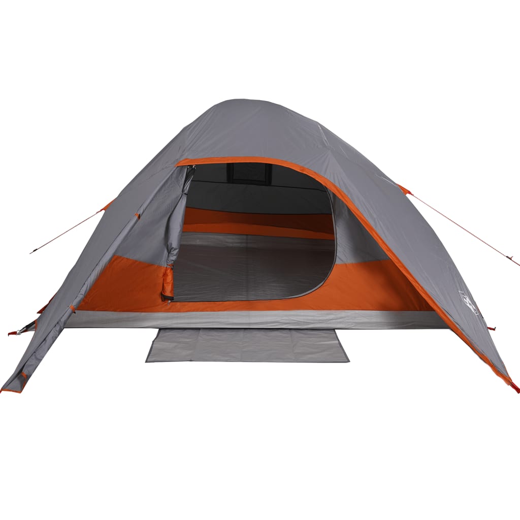 vidaXL Camping Tent Dome 4-Person Grey Waterproof