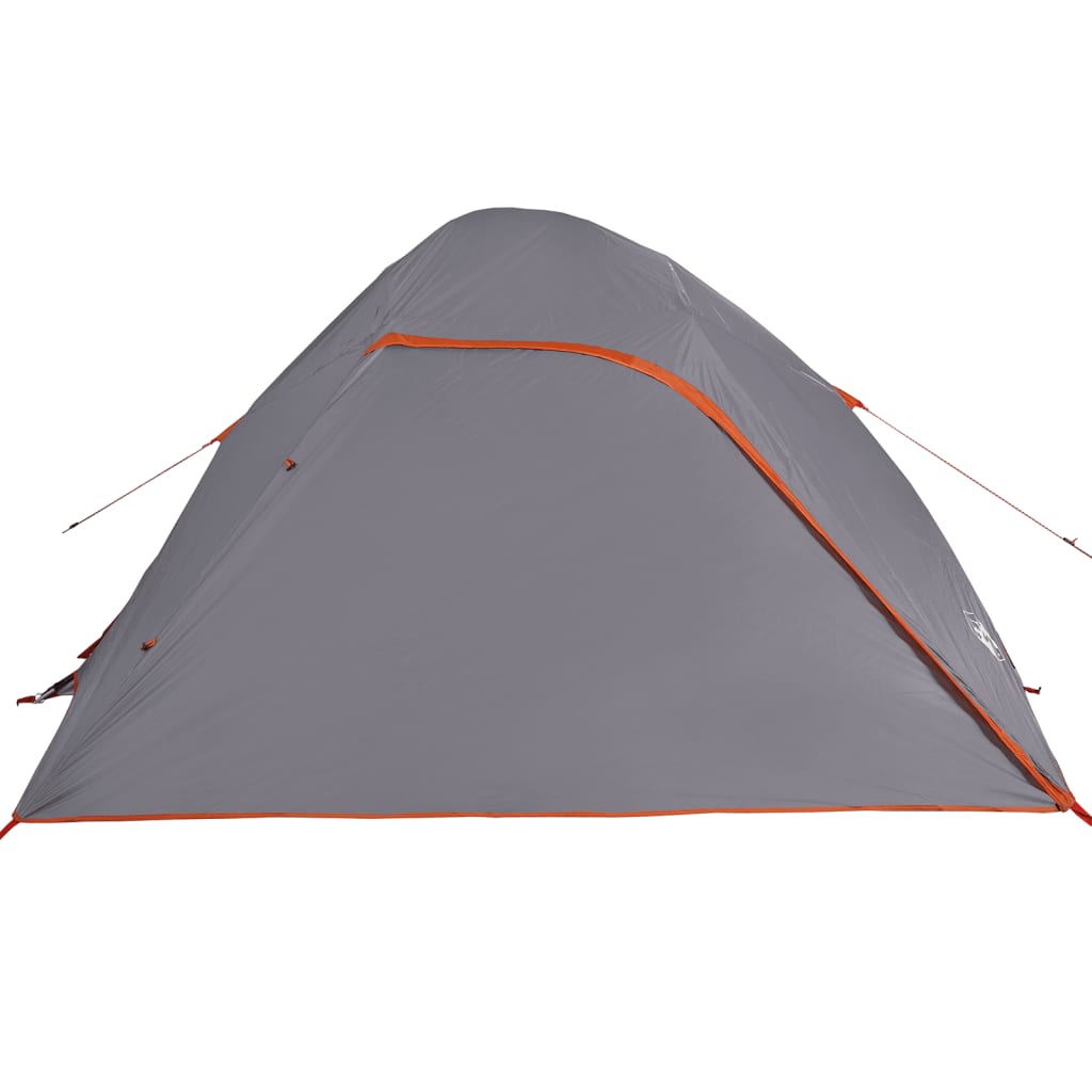 vidaXL Camping Tent Dome 4-Person Grey Waterproof