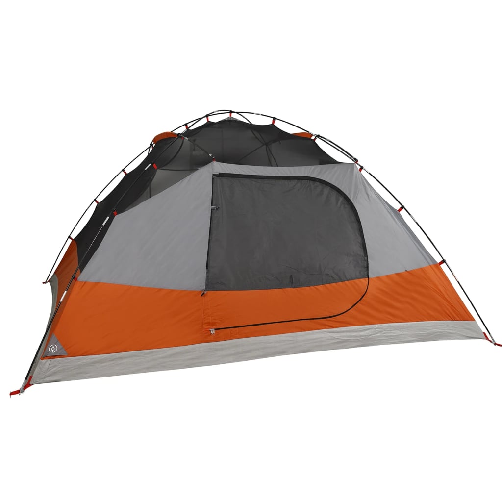 vidaXL Camping Tent Dome 4-Person Grey Waterproof