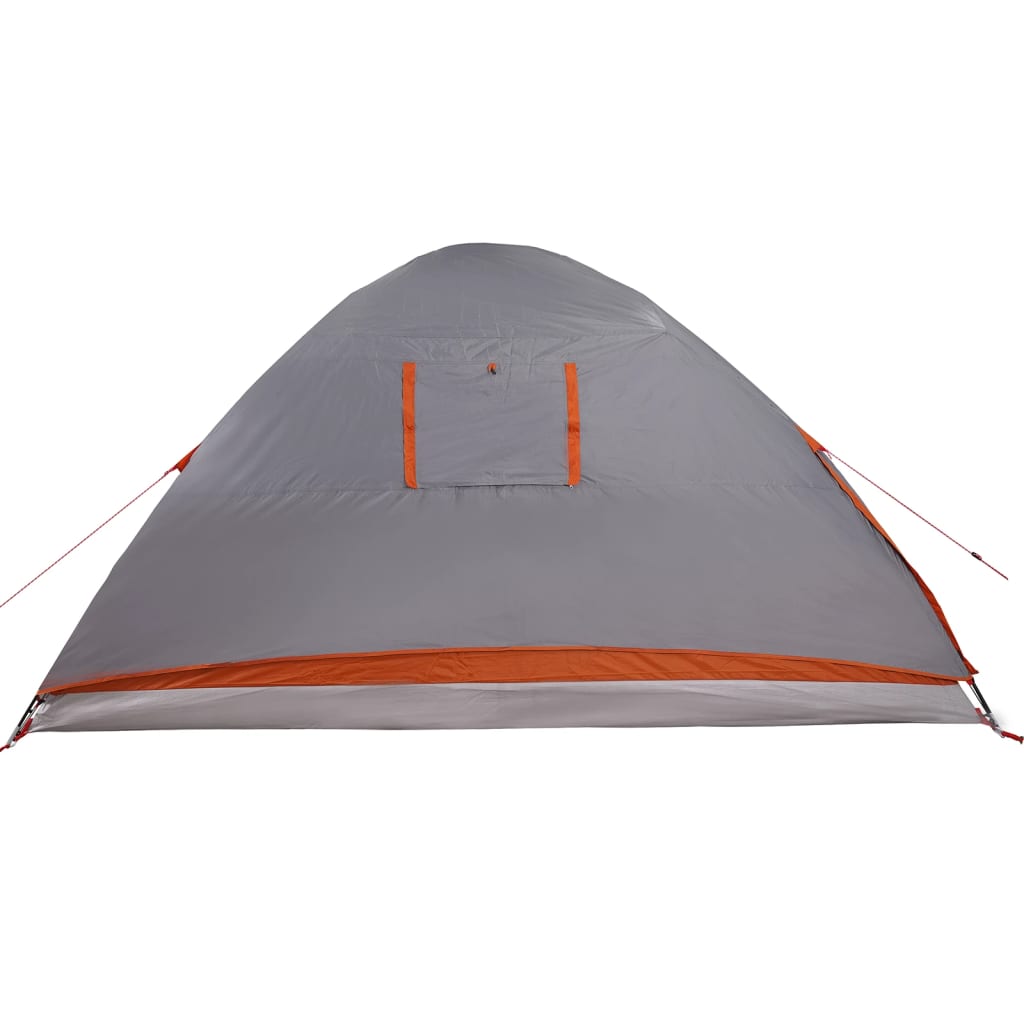 vidaXL Camping Tent Dome 4-Person Grey Waterproof