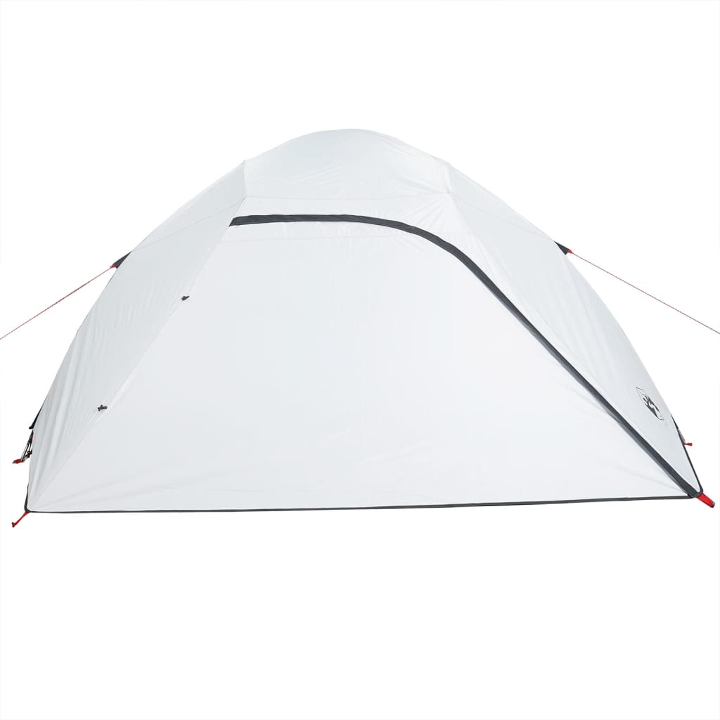 vidaXL Camping Tent Dome 4-Person White Blackout Fabric Waterproof