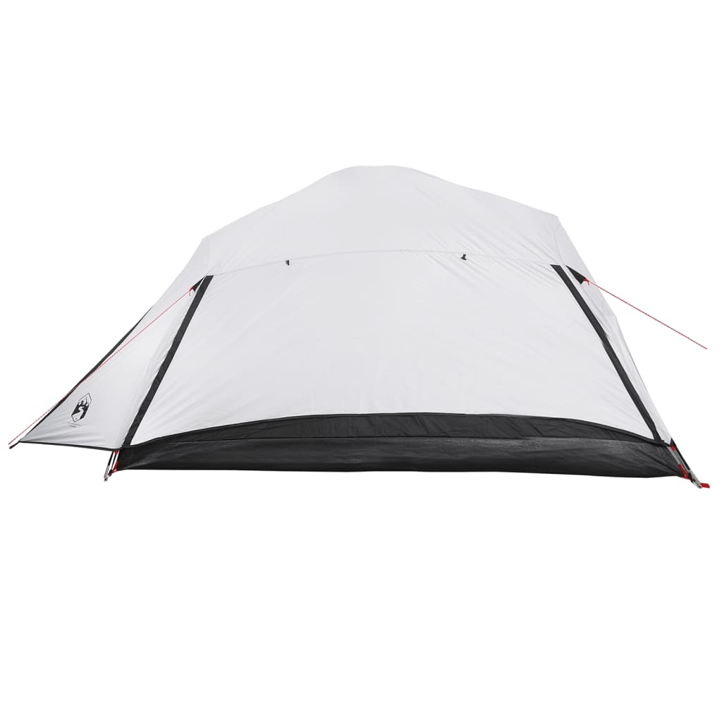 vidaXL Camping Tent Dome 4-Person White Blackout Fabric Waterproof