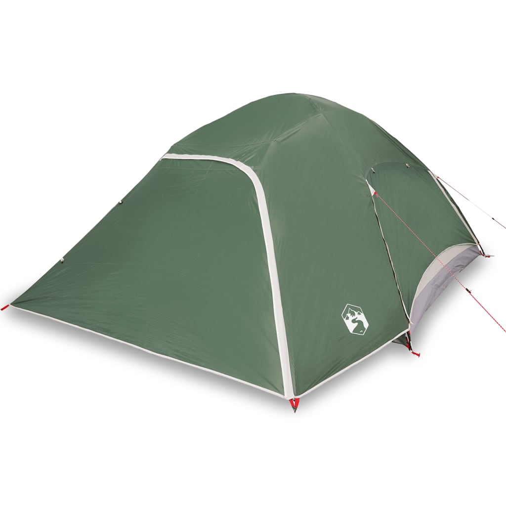 vidaXL Family Tent Dome 6-Person Green Waterproof