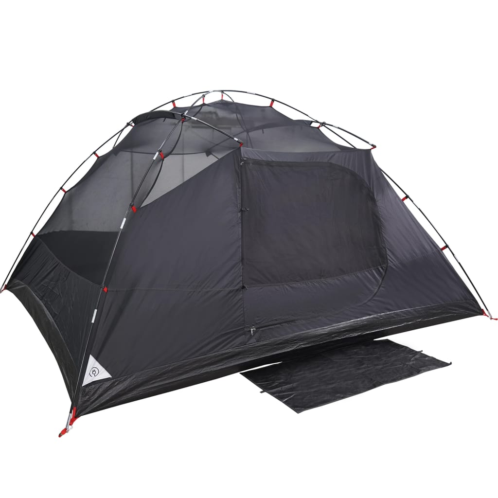 vidaXL Family Tent Dome 6-Person White Blackout Fabric Waterproof