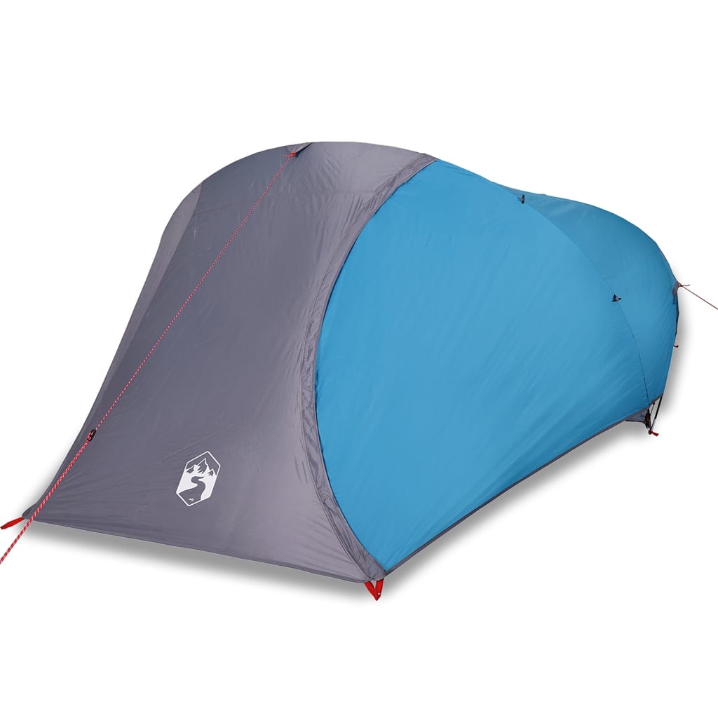 vidaXL Camping Tent Dome 4-Person Blue Waterproof