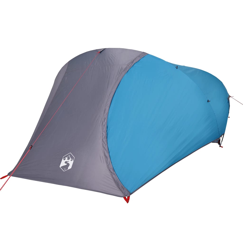 vidaXL Camping Tent Dome 4-Person Blue Waterproof