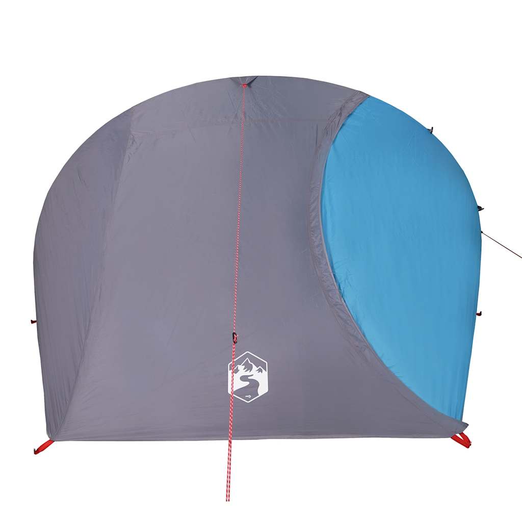 vidaXL Camping Tent Dome 4-Person Blue Waterproof