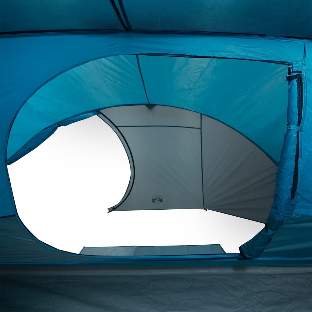 vidaXL Camping Tent Dome 4-Person Blue Waterproof