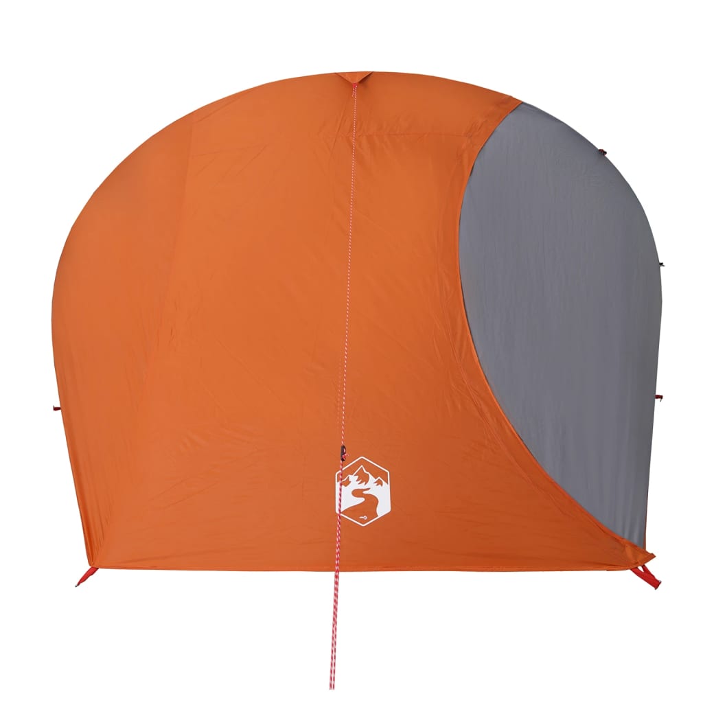 vidaXL Camping Tent Dome 4-Person Orange Waterproof