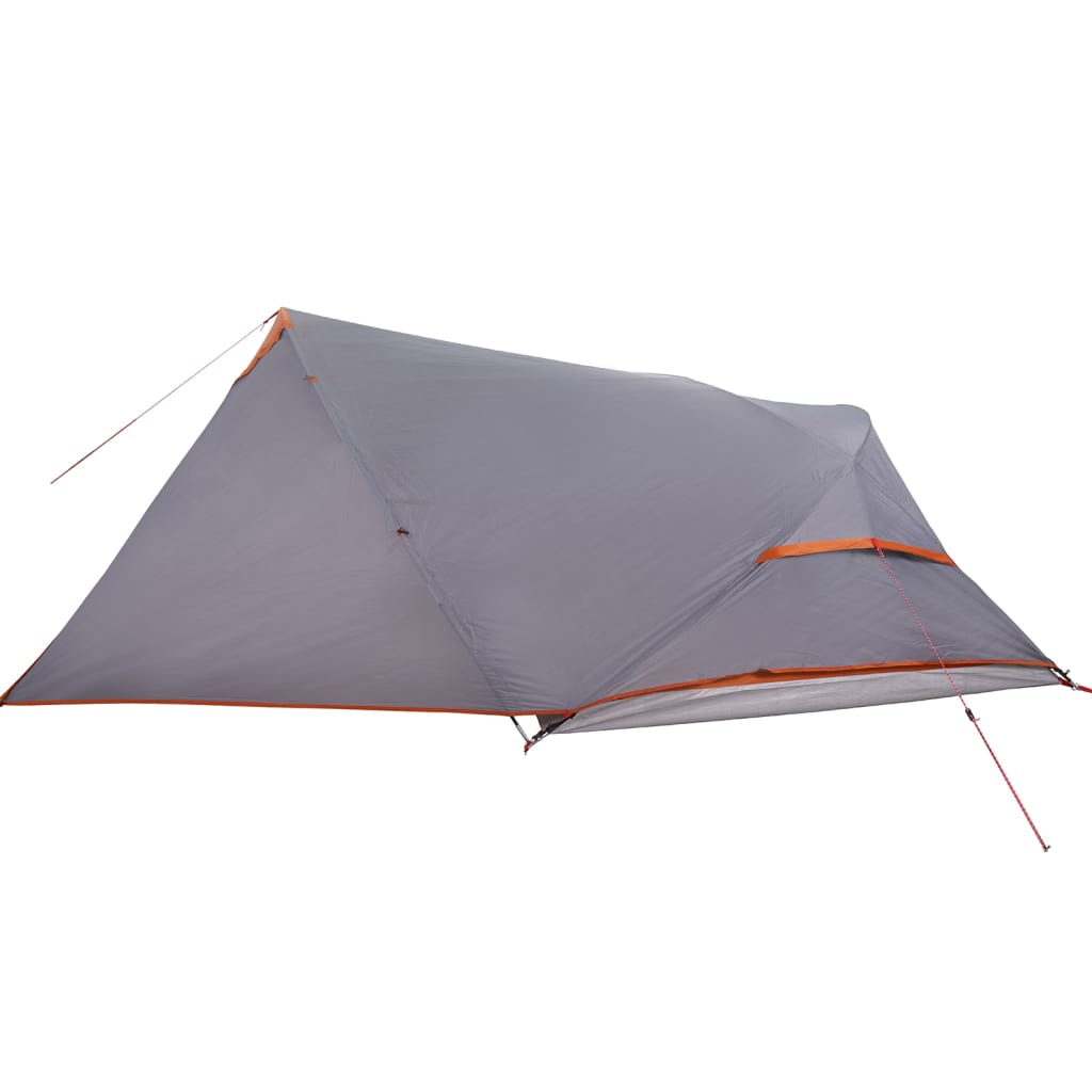 vidaXL Camping Tent Dome 4-Person Orange Waterproof