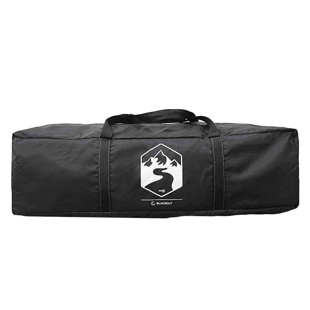 Camping Tent Dome 4-Person White Blackout Fabric Waterproof