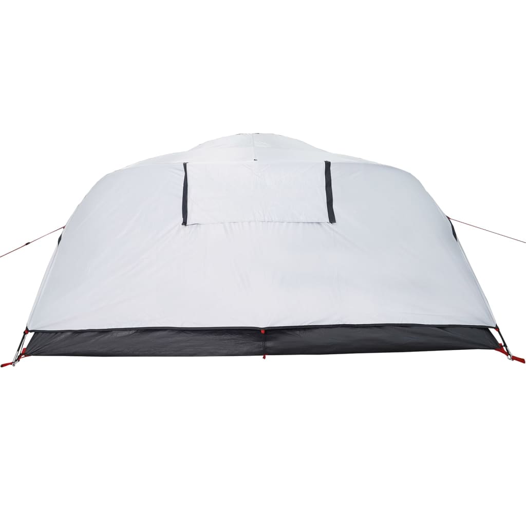 vidaXL Camping Tent Dome 4-Person White Blackout Fabric Waterproof