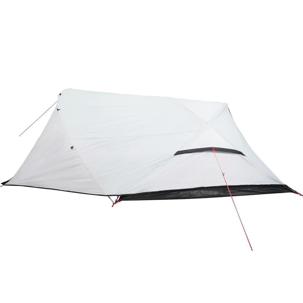 vidaXL Camping Tent Dome 4-Person White Blackout Fabric Waterproof