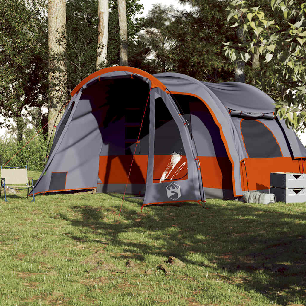 vidaXL Family Tent 6-Person Grey Waterproof