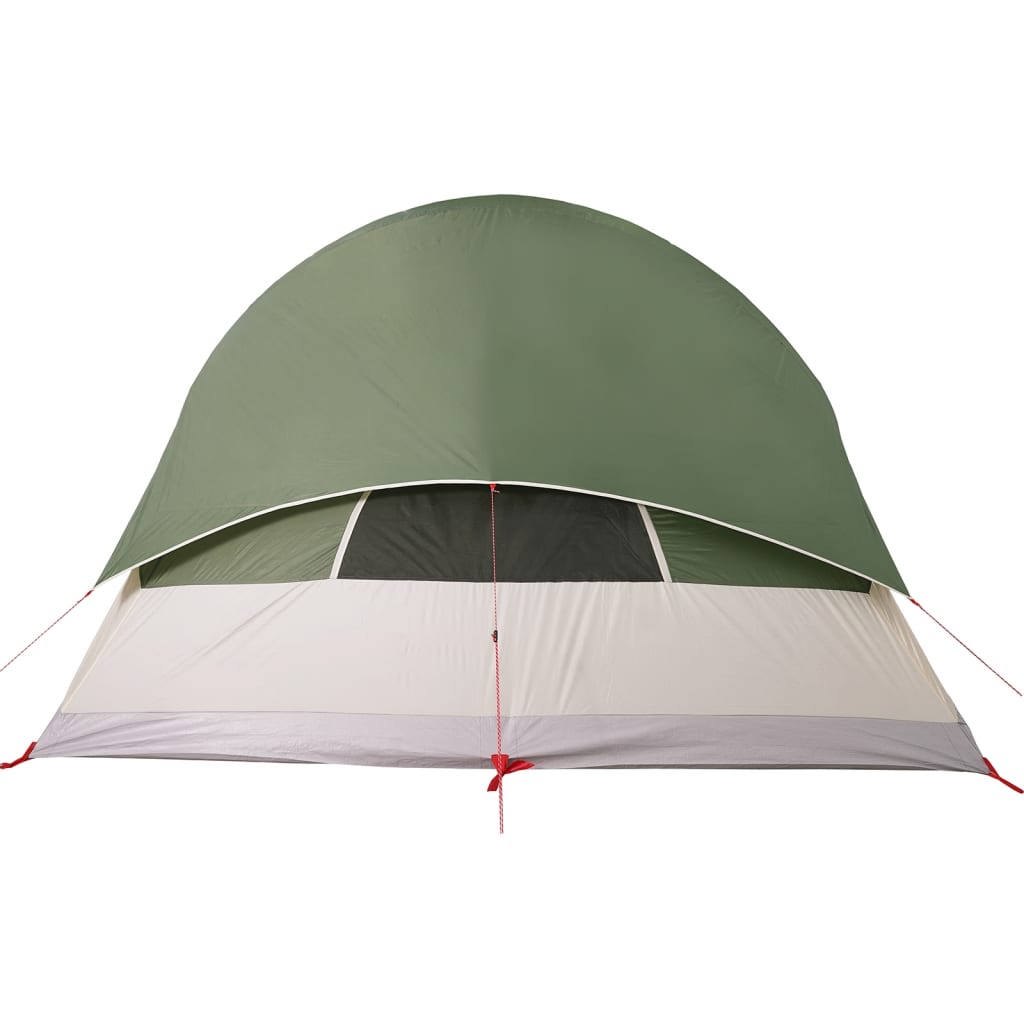 vidaXL Family Tent Tunnel 8-Person Green Waterproof