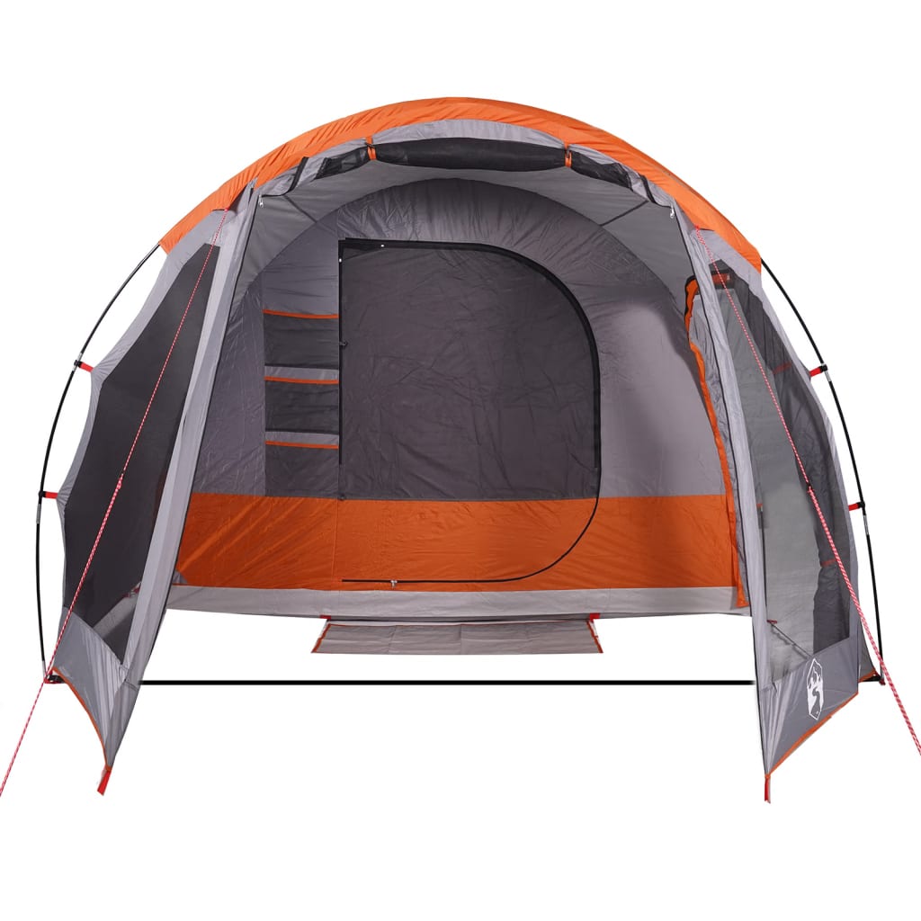 vidaXL Family Tent Tunnel 8-Person Grey Waterproof