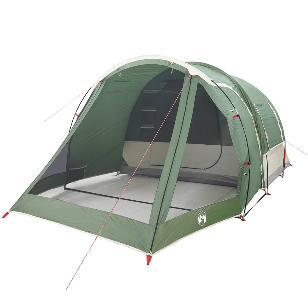 vidaXL Camping Tent Tunnel 4-Person Green Waterproof