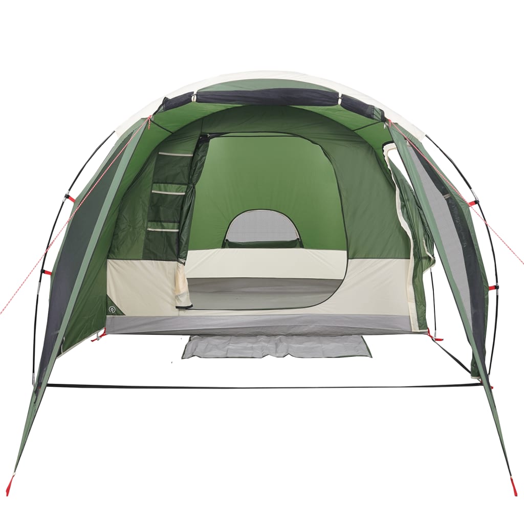 vidaXL Camping Tent Tunnel 4-Person Green Waterproof