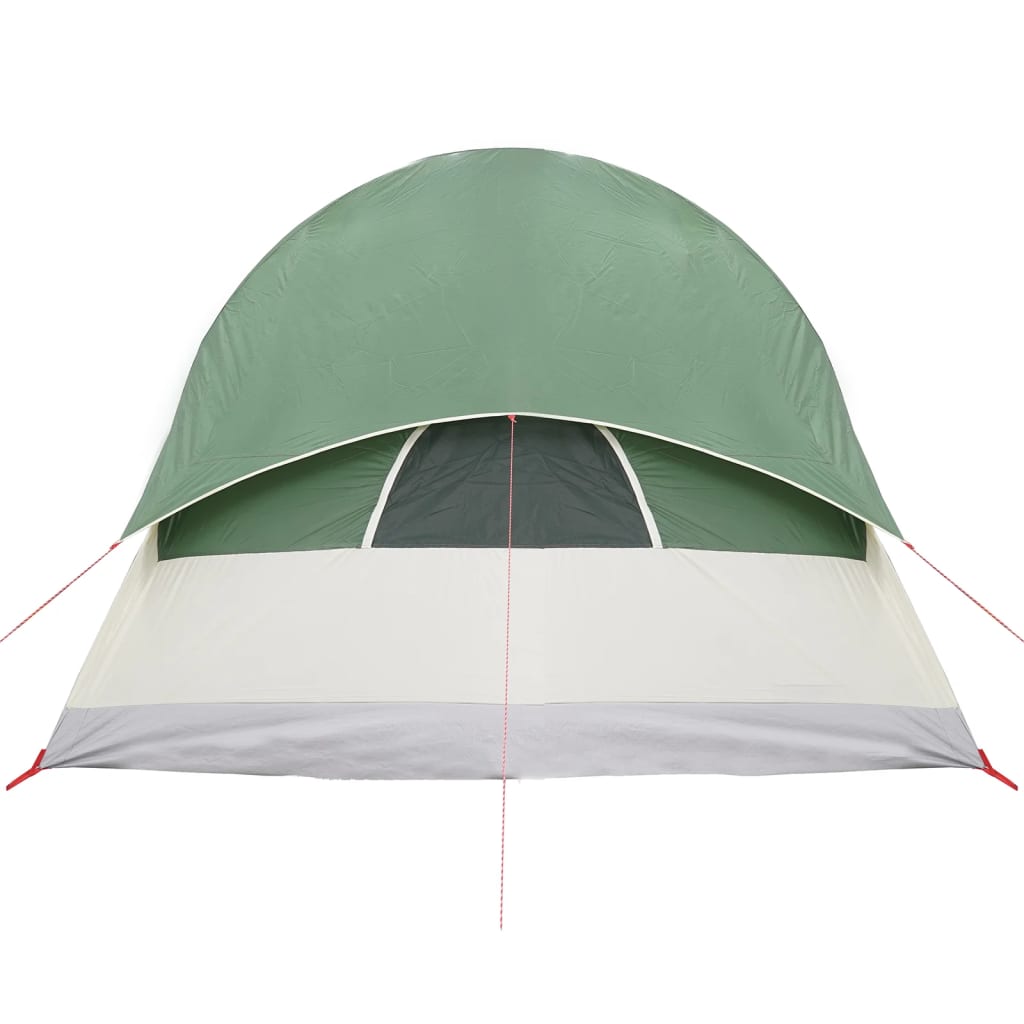 vidaXL Camping Tent Tunnel 4-Person Green Waterproof