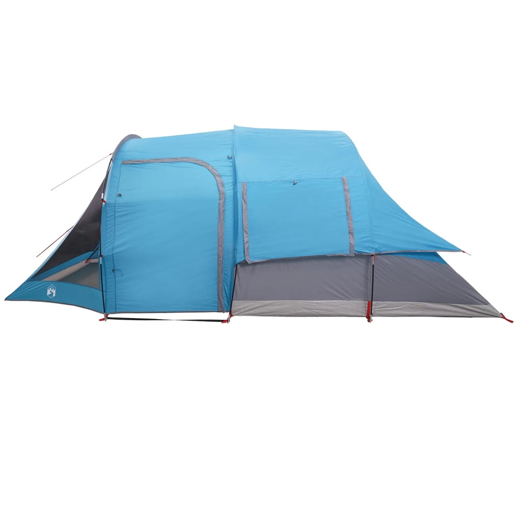 vidaXL Camping Tent Tunnel 4-Person Blue Waterproof