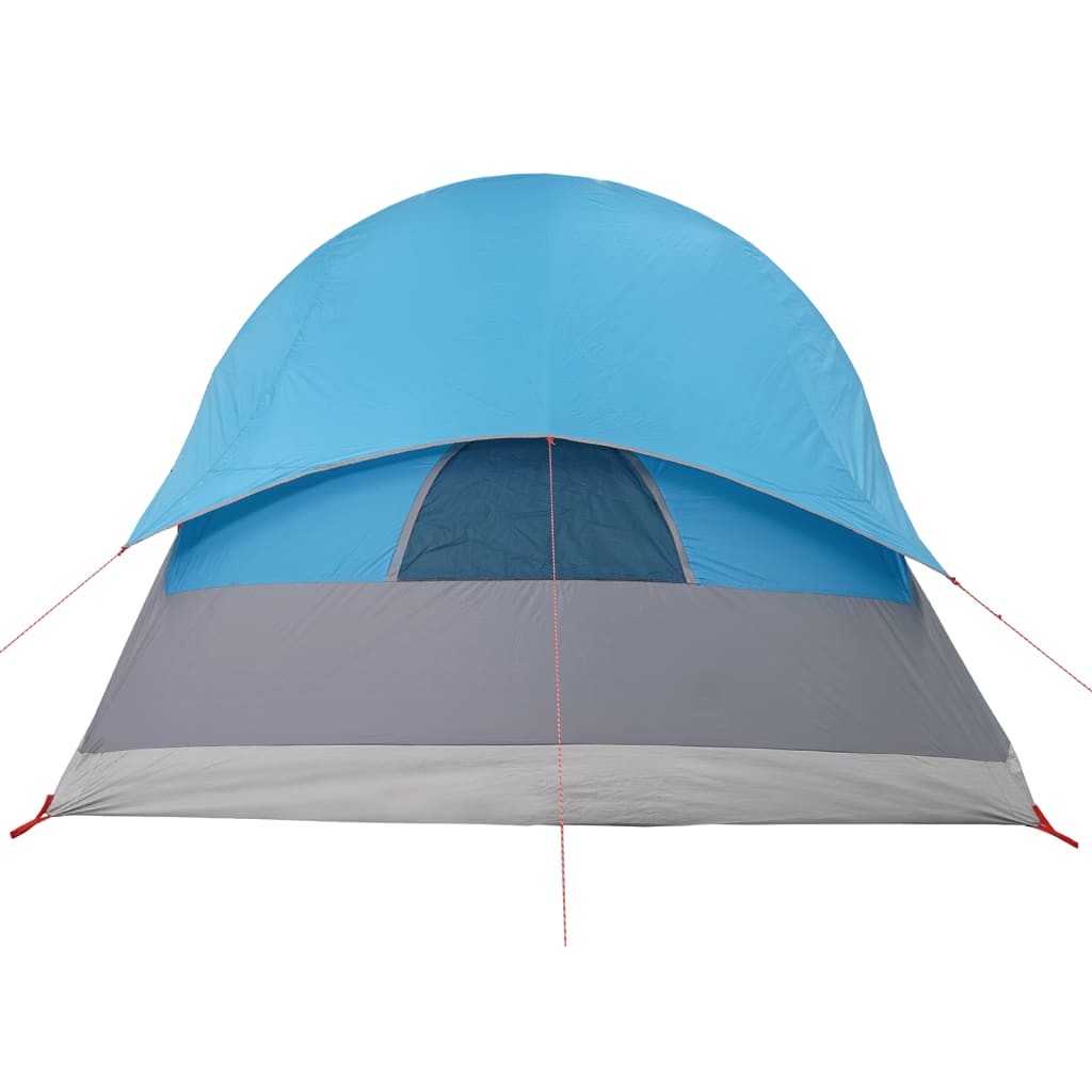 vidaXL Camping Tent Tunnel 4-Person Blue Waterproof