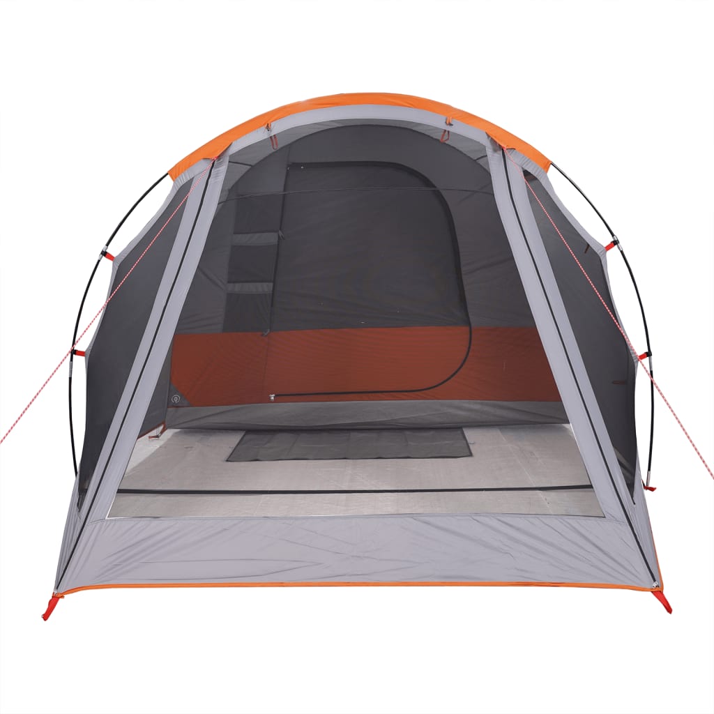 vidaXL Camping Tent Tunnel 4-Person Grey Waterproof