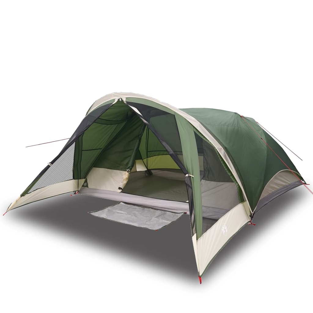 vidaXL Family Tent Cabin 6-Person Green Waterproof