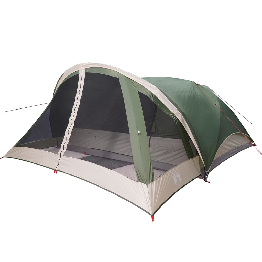 vidaXL Family Tent Cabin 6-Person Green Waterproof