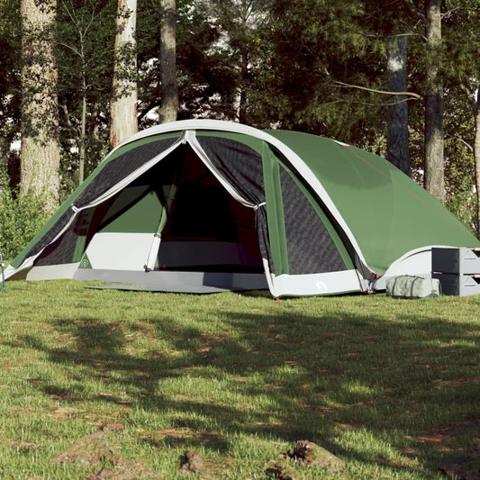 vidaXL Family Tent Cabin 6-Person Green Waterproof