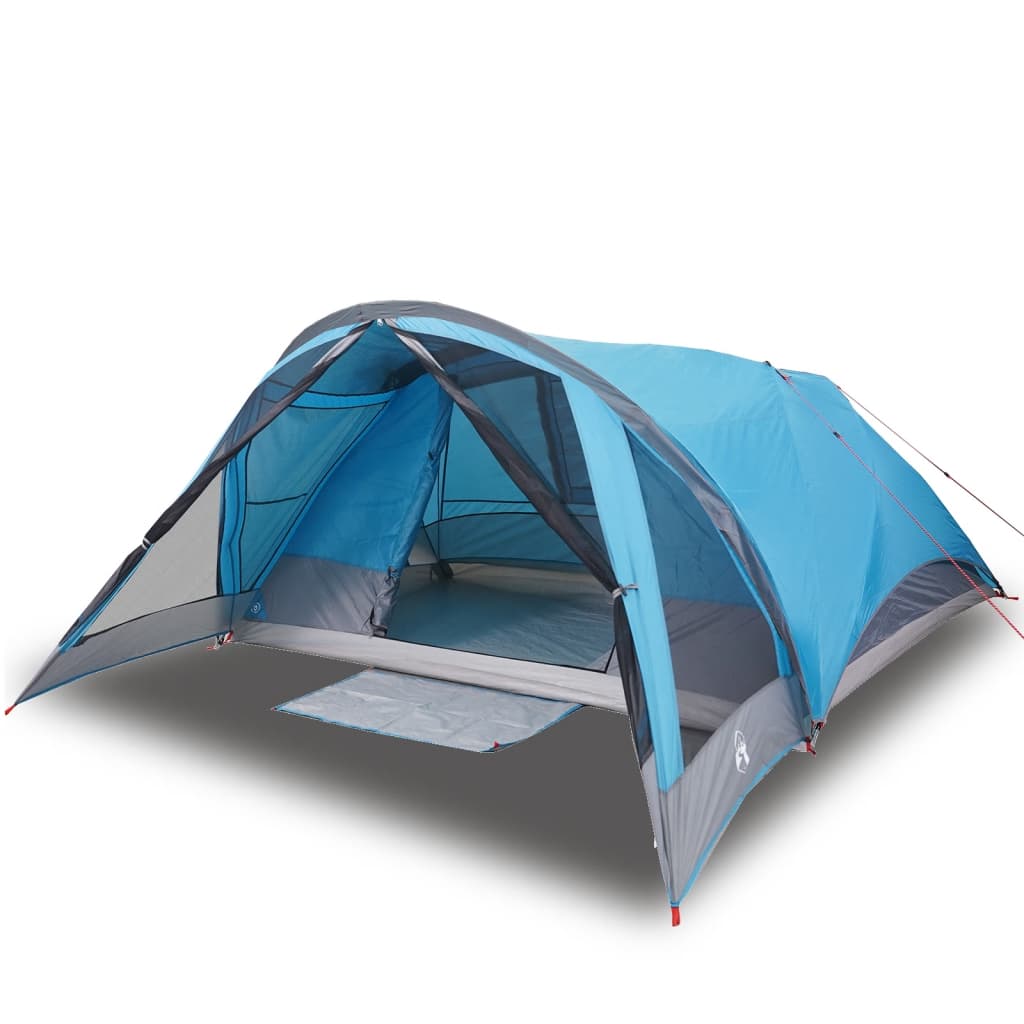 vidaXL Family Tent Cabin 6-Person Blue Waterproof