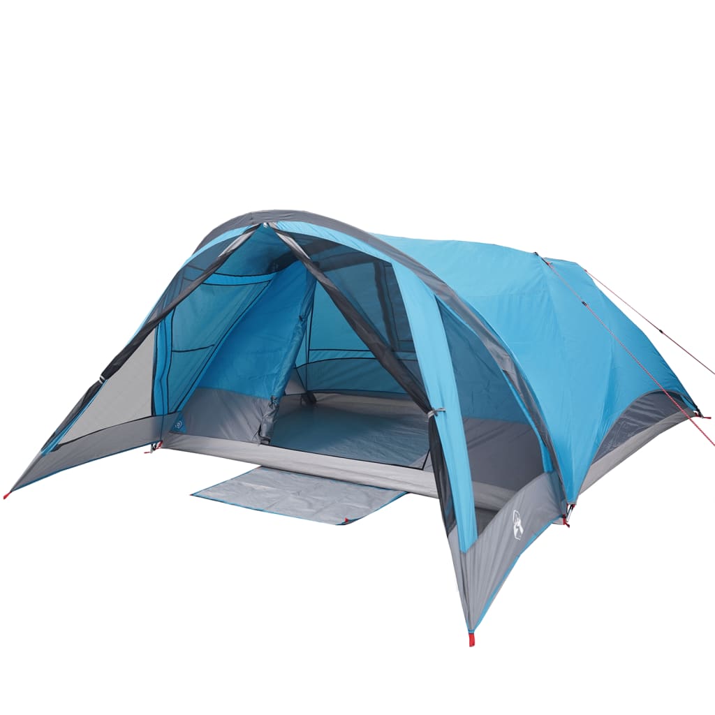 vidaXL Family Tent Cabin 6-Person Blue Waterproof