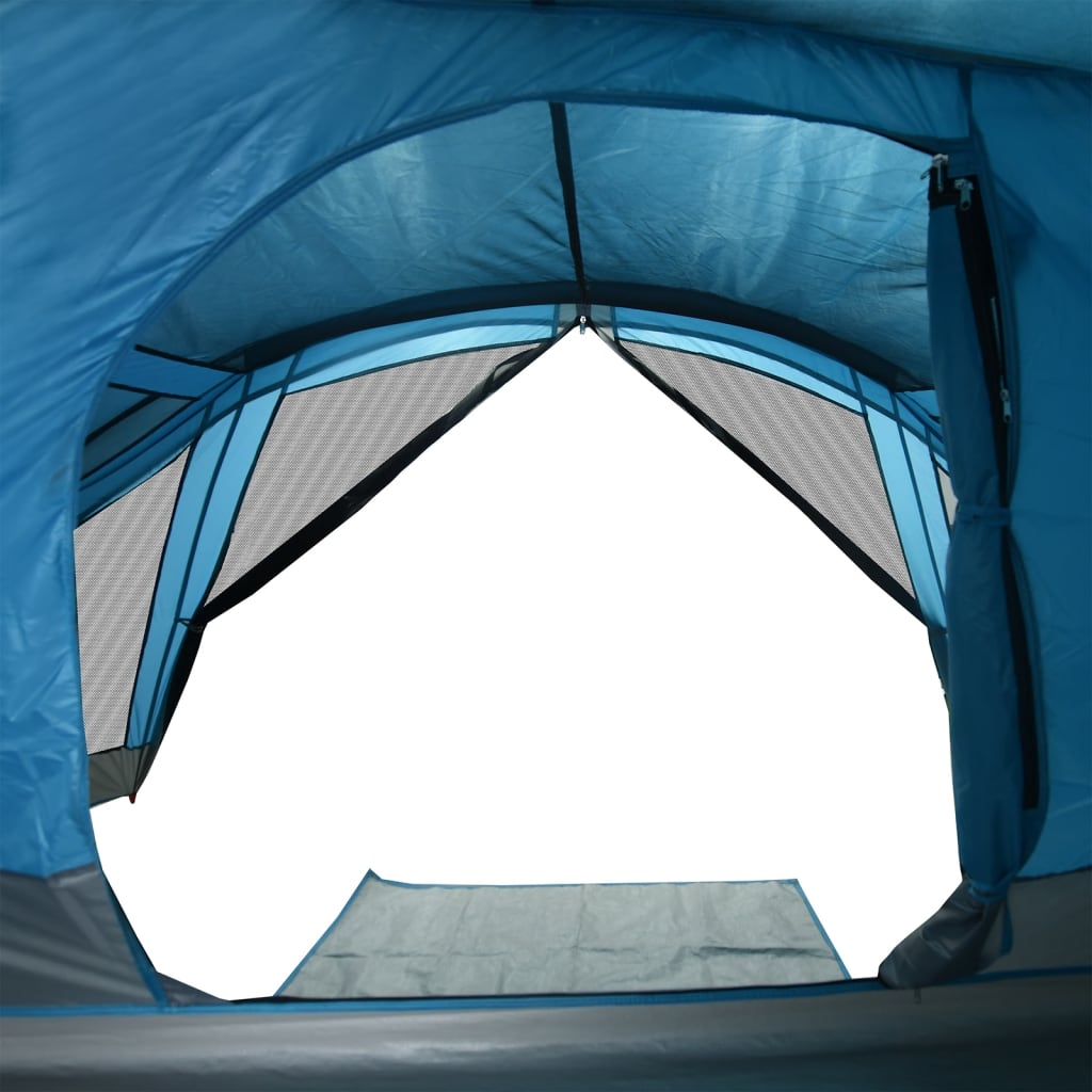 vidaXL Family Tent Cabin 6-Person Blue Waterproof